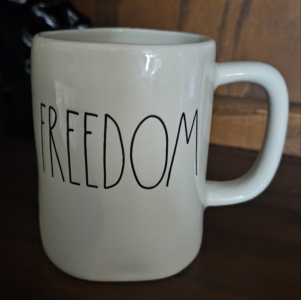 Rae Dunn "Freedom" mug